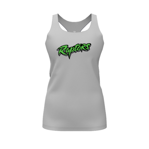 [FT0TRBGY-FYS-LOGO2] Decker Racerback Tank Top (Female Youth S, Gray, Logo 2)