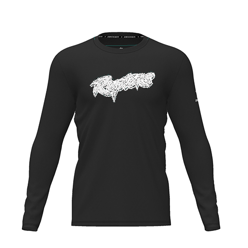 [CUS-DRIF-TEES-PER-CNK-LSL-BLK-YXS-LOGO2] Dri Fit Performance T-Shirt (Youth XS, Black, Logo 2, Long Sleeve)