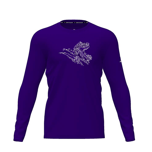 [CUS-DRIF-TEES-PER-CNK-LSL-PUR-YXS-LOGO1] Dri Fit Performance T-Shirt (Youth XS, Purple, Logo 1, Long Sleeve)