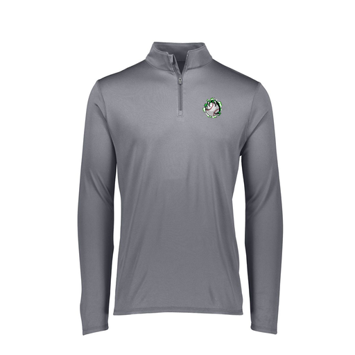 [FTLQFLGY-FAXS-LOGO3] Ladies Flex-Lite 1/4 Zip Shirt (Female Adult XS, Gray, Logo 3)