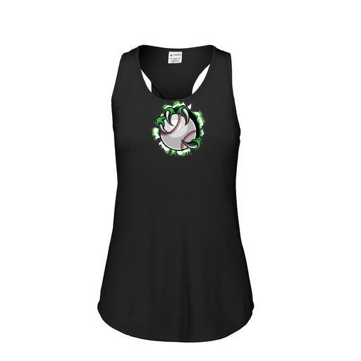[FT0TUBBK-FAS-LOGO3] Ladies Tri Blend Tank Top (Female Adult S, Black, Logo 3)