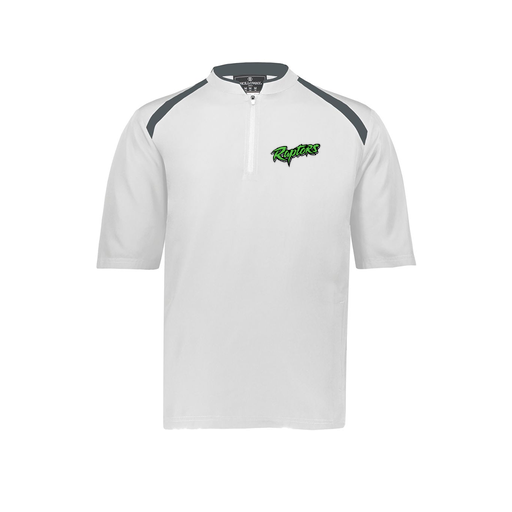 [229581-AS-WHT-LOGO2] Men's Dugout Short Sleeve Pullover (Adult S, White, Logo 2)