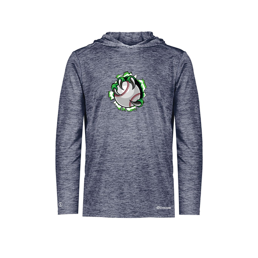 [FOLHCGNV-YS-LOGO3] Decker Youth Charge Hoodie (Youth S, Navy, Logo 3)