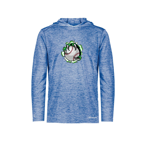 [FOLHCGRY-YS-LOGO3] Decker Youth Charge Hoodie (Youth S, Royal, Logo 3)