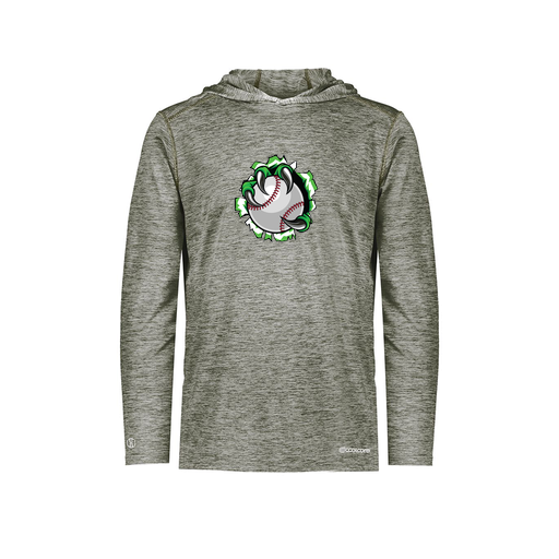 [FOLHCGGY-YS-LOGO3] Decker Youth Charge Hoodie (Youth S, Gray, Logo 3)