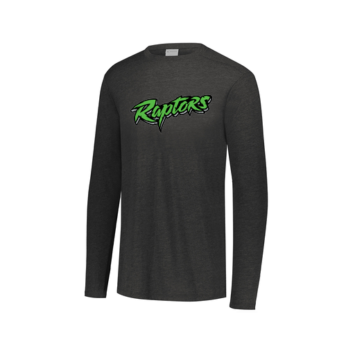 [FTLCUBBK-AXS-LOGO2] Decker Men's Tri-Blend T-Shirt - Long Sleeve (Adult XS, Black, Logo 2)