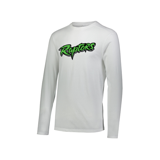 [FTLCUBWH-AXS-LOGO2] Decker Men's Tri-Blend T-Shirt - Long Sleeve (Adult XS, White, Logo 2)