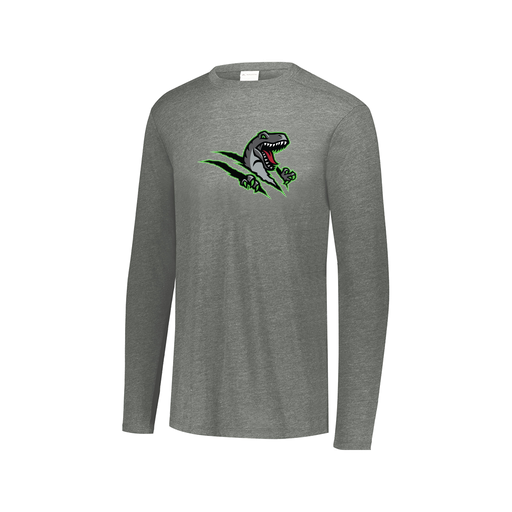 [FTLCUBGY-AXS-LOGO1] Decker Men's Tri-Blend T-Shirt - Long Sleeve (Adult XS, Gray, Logo 1)