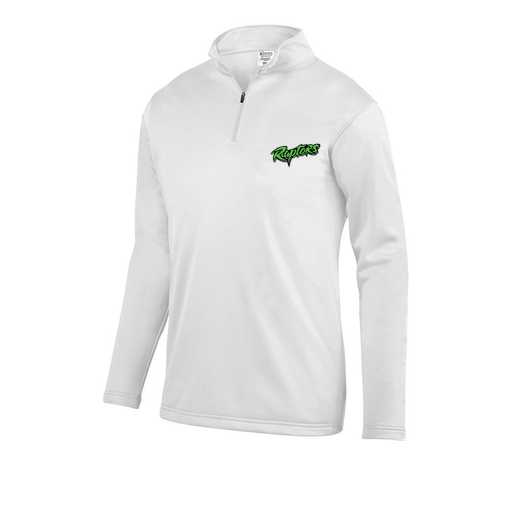 [DFW-FFQZ-WHT-AS-LOGO2] Men's FlexFleece 1/4 Zip (Adult S, White, Logo 2)
