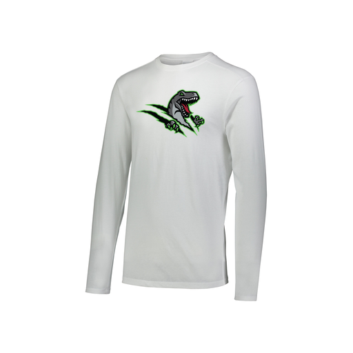 [3076.005.S-LOGO1] Youth LS Ultra-blend T-Shirt (Youth S, White, Logo 1)
