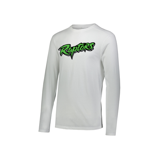 [FTLCUBWH-YS-LOGO2] Decker Youth Tri-Blend T-Shirt - Long Sleeve (Youth S, White, Logo 2)