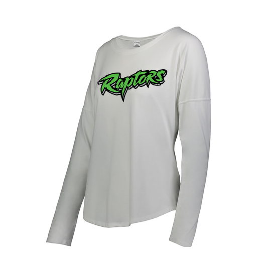 [FTLCUBWH-FAS-LOGO2] Decker Women's Tri-Blend T-Shirt - Long Sleeve (Female Adult S, White, Logo 2)